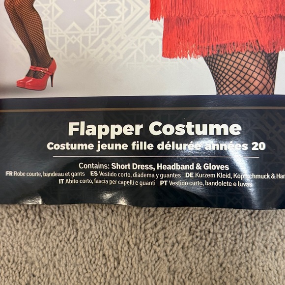 Smiffys Red Flapper Costume - Picture 3 of 4